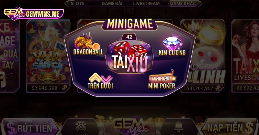 Tìm hiểu danh mục Mini Game tại Gemwin